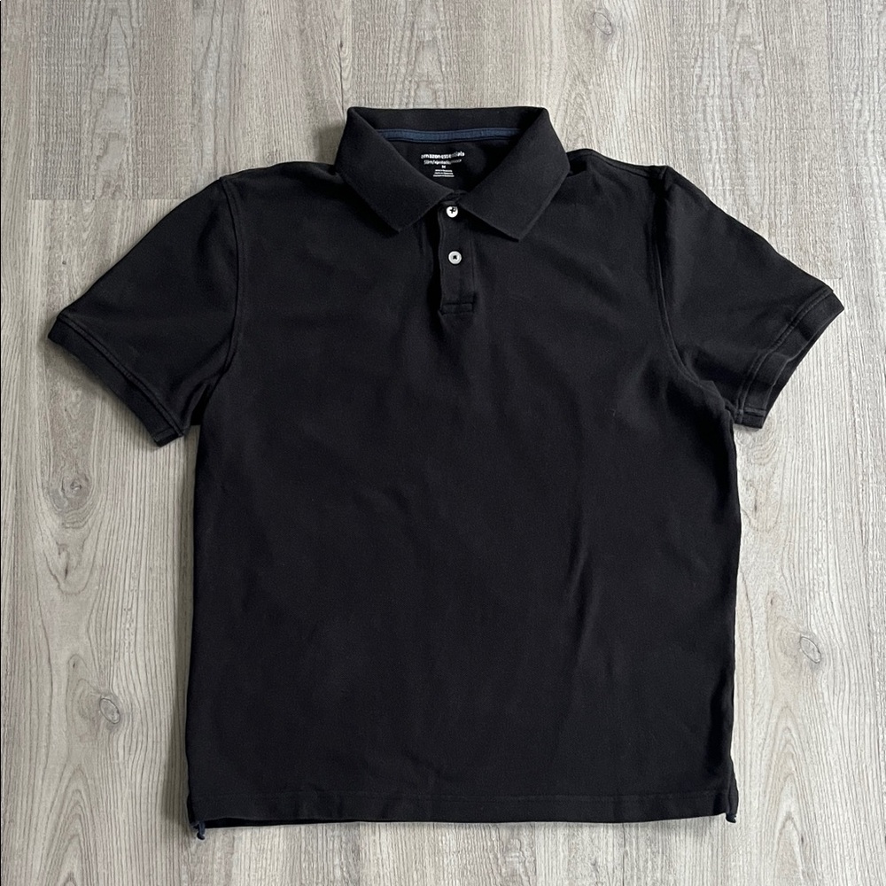 Classic Slim Black Polo Short Sleeve Shirt